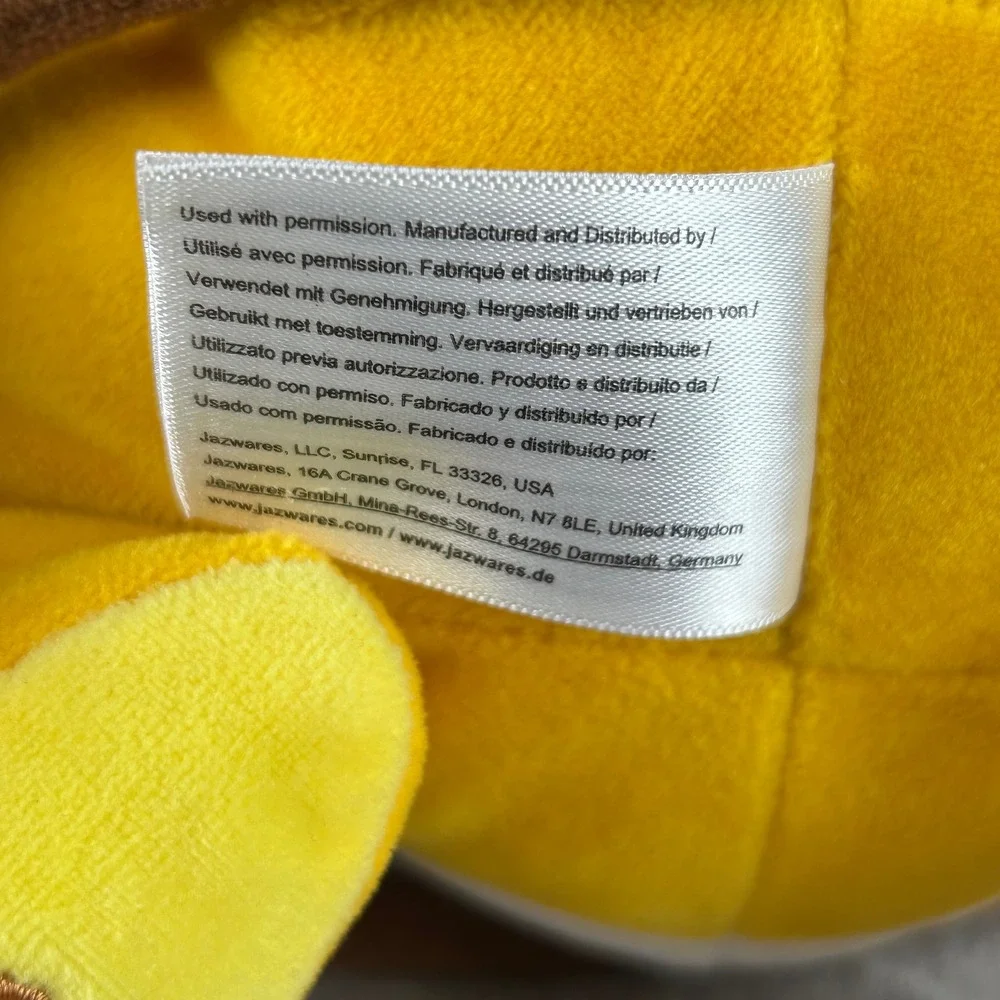 Pokemon Raichu Plush 10 Inch Stuffed Animal Toy 2022 Nintendo Game Freak Orange